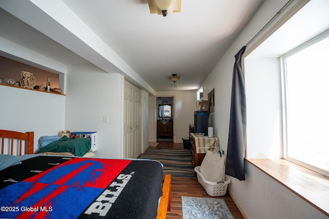 3 Grove St, Bethlehem, NY 12054 - bedroom with wood finished floors, multiple windows, and baseboards