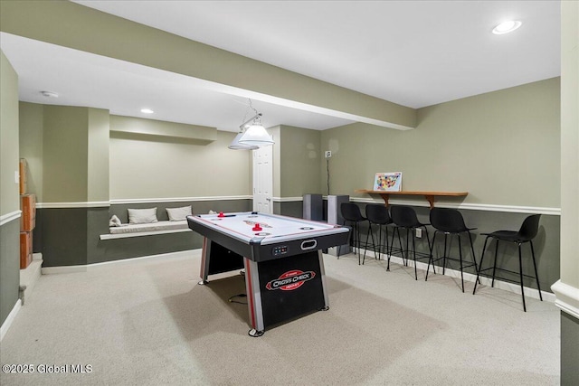 32 Kara Ln, Clifton Park, NY 12065 - rec room with carpet flooring, recessed lighting, and baseboards