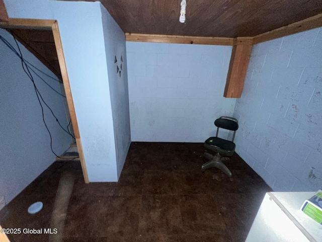 6770 Obrien Rd, Rome, NY 13440 - interior space with concrete flooring and concrete block wall