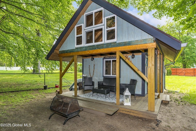 44 St Jude Ln, Glenville, NY 12302 - view of outdoor structure with an outdoor living space