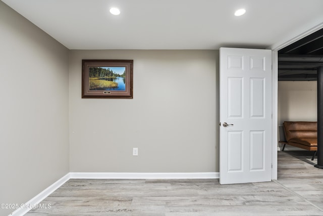 44 St Jude Ln, Glenville, NY 12302 - finished basement with baseboards, light wood-style flooring, and recessed lighting