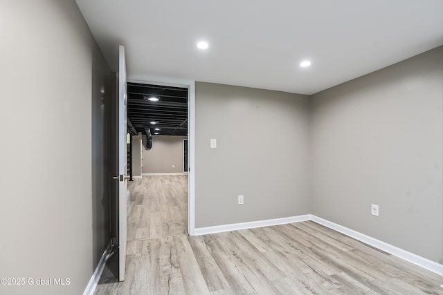 44 St Jude Ln, Glenville, NY 12302 - unfurnished room featuring light wood finished floors, baseboards, and recessed lighting