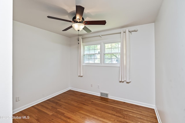 44 St Jude Ln, Glenville, NY 12302 - spare room with a ceiling fan, wood finished floors, and baseboards