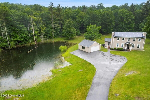 61 Lemaire Way, Argyle, NY 12809 - aerial view of property and surrounding area featuring a forest and a large body of water