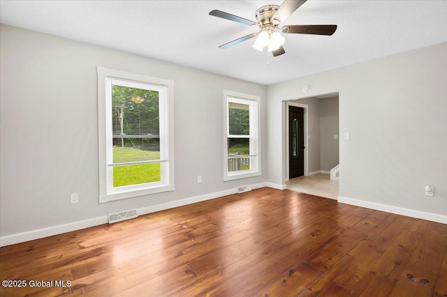 61 Lemaire Way, Argyle, NY 12809 - unfurnished room featuring a ceiling fan and hardwood / wood-style flooring