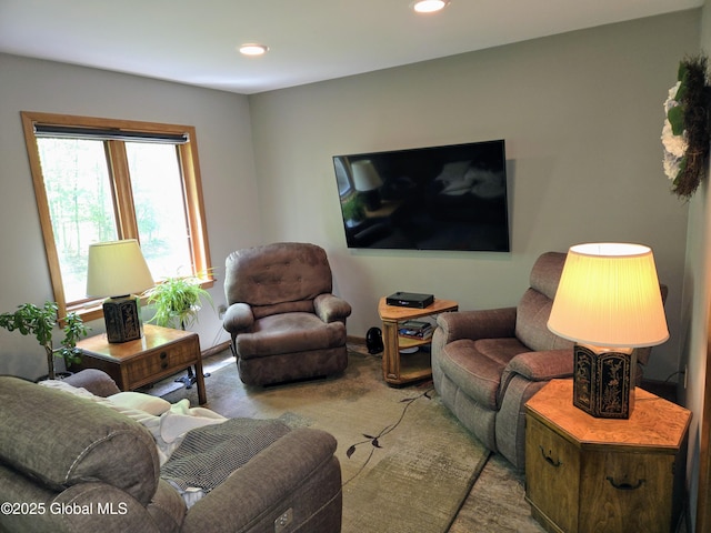 251 Vernon Rd, Glenville, NY 12302 - living area featuring carpet flooring and recessed lighting
