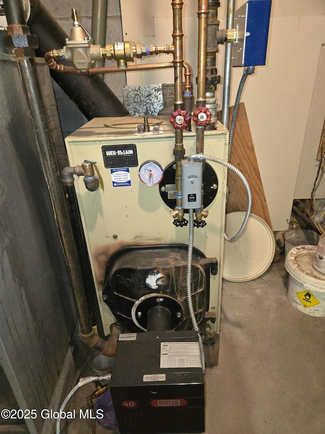 251 Vernon Rd, Glenville, NY 12302 - utility room with a heating unit