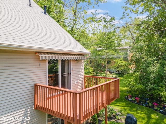 1401 Balltown Rd, Niskayuna, NY 12309 - wooden deck with a lawn
