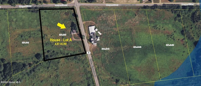 1176 State Highway 41, Afton, NY 13730 - aerial view of property's location with property boundaries highlighted