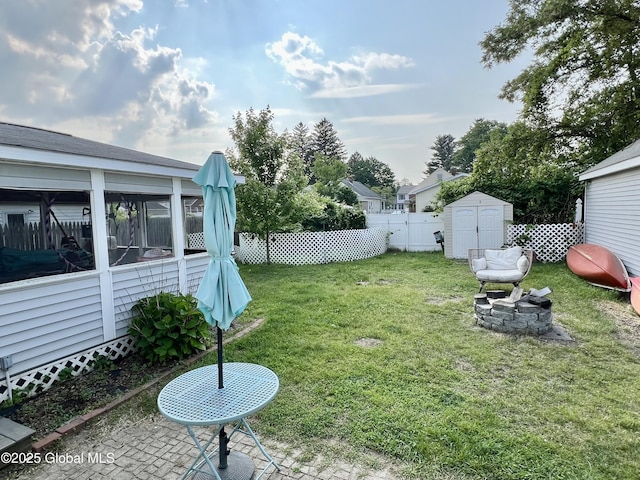 2803 Wellington Ave, Rotterdam, NY 12306 - view of yard featuring a sunroom and a patio area