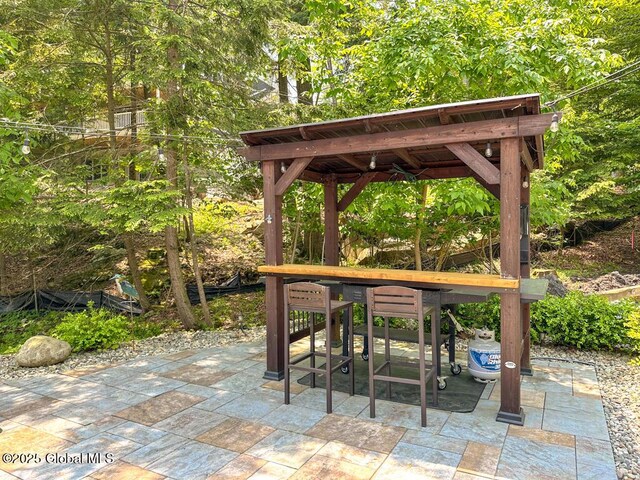 3602 Echo Bay Ln, Fort Ann, NY 12844 - view of patio with a gazebo