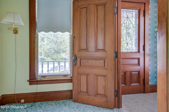 510 S William St, Johnstown, NY 12095 - entryway with carpet floors and plenty of natural light