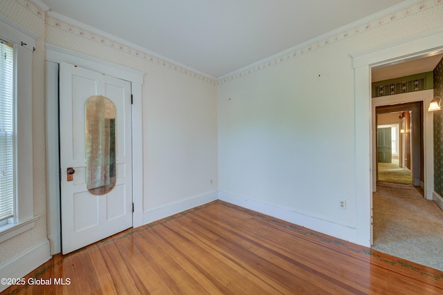 510 S William St, Johnstown, NY 12095 - unfurnished room with healthy amount of natural light and light wood-style flooring