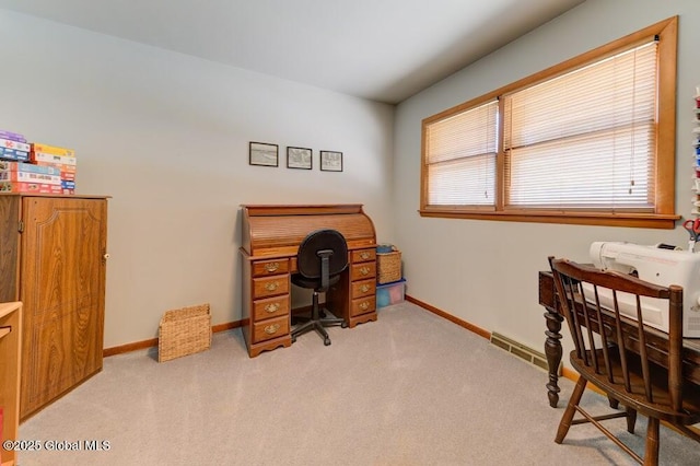8 Birchtree Ln, Milton, NY 12020 - office area featuring light colored carpet and baseboards