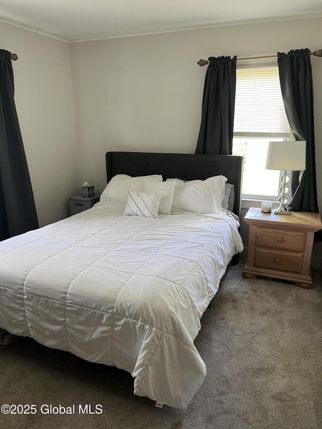 6 Pine Rd, Moreau, NY 12803 - carpeted bedroom with crown molding