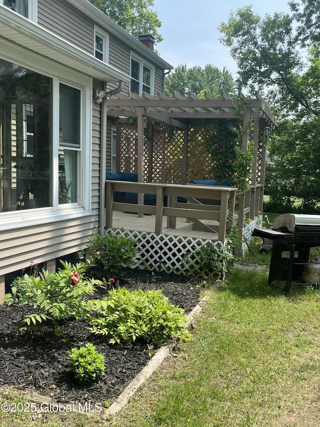 6 Pine Rd, Moreau, NY 12803 - view of yard with a pergola
