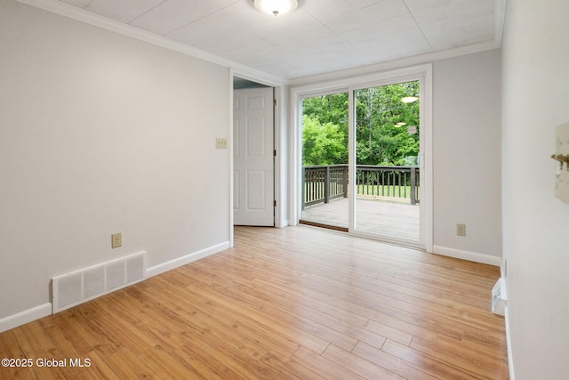 16 Smith Ln, East Greenbush, NY 12144 - empty room with crown molding, baseboards, and light wood-style flooring