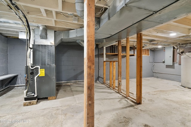 16 Smith Ln, East Greenbush, NY 12144 - unfinished basement featuring electric panel and heating unit
