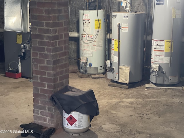 869 Strong St, Schenectady, NY 12307 - utilities featuring gas water heater and heating unit