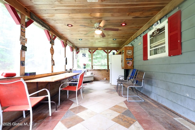 68 Elks Glade Rd, Chester, NY 12817 - view of patio with a ceiling fan