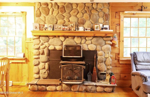 68 Elks Glade Rd, Chester, NY 12817 - detailed view of wood finished floors and wooden walls