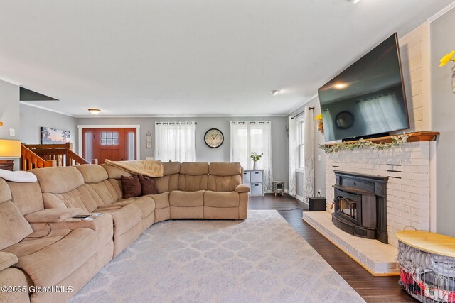 1396 Barton Hill Rd, Wright, NY 12053 - living area with crown molding and wood finished floors