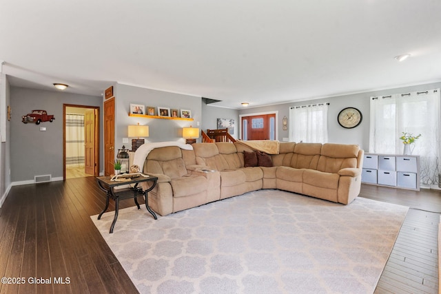 1396 Barton Hill Rd, Wright, NY 12053 - living area featuring wood-type flooring and baseboards