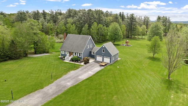 1396 Barton Hill Rd, Wright, NY 12053 - aerial view of property and surrounding area with a heavily wooded area