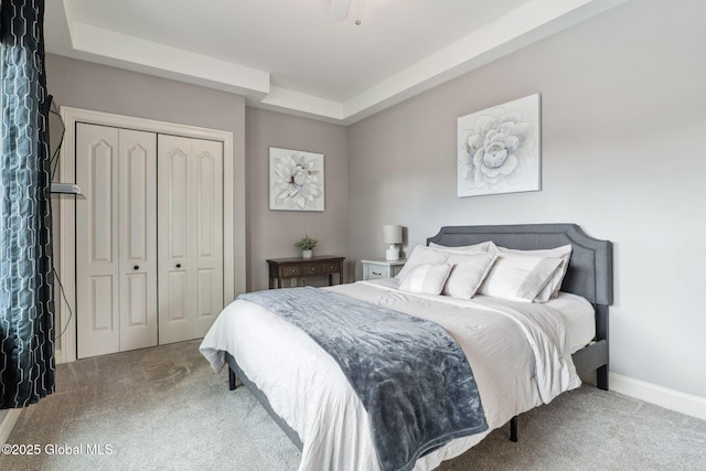 195 W Circular St, Saratoga Springs, NY 12866 - carpeted bedroom featuring a closet and baseboards
