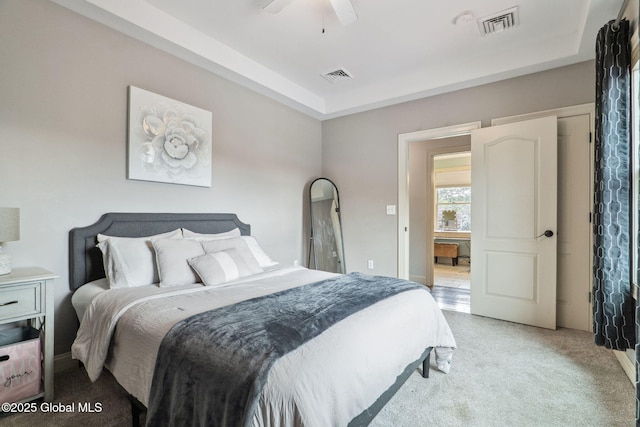195 W Circular St, Saratoga Springs, NY 12866 - bedroom with light colored carpet and ceiling fan