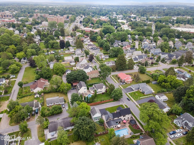 195 W Circular St, Saratoga Springs, NY 12866 - aerial view of residential area