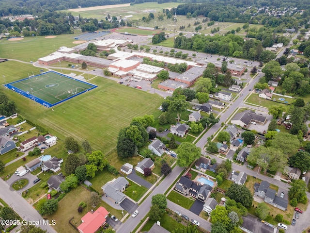 195 W Circular St, Saratoga Springs, NY 12866 - aerial view of residential area