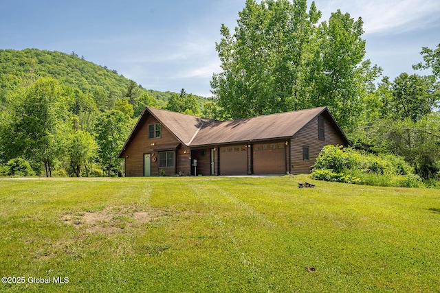 904 Ashgrove Rd, White Creek, NY 12816 - rustic home featuring a front yard and a garage