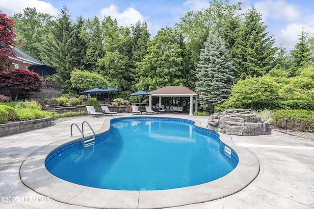 1 Stoneridge Dr, Colonie, NY 12211 - swimming pool featuring a patio and a gazebo