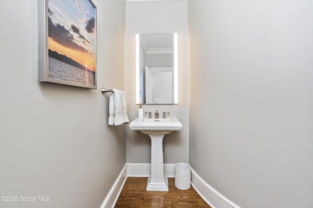 1 Stoneridge Dr, Colonie, NY 12211 - bathroom featuring wood finished floors and ornamental molding