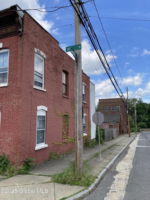 45 14th St, Troy, NY 12180 - view of side of property featuring brick siding