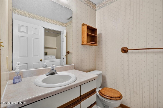 35 Justine Ct, East Greenbush, NY 12144 - bathroom with vanity and washer / clothes dryer