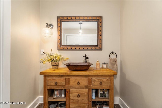 363 Goodman Rd, Fort Ann, NY 12827 - bathroom featuring baseboards and vanity