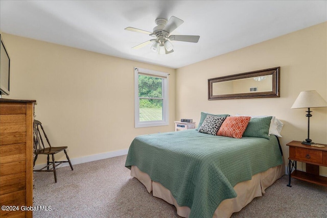 363 Goodman Rd, Fort Ann, NY 12827 - carpeted bedroom with baseboards and ceiling fan