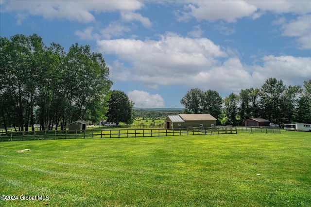 363 Goodman Rd, Fort Ann, NY 12827 - view of yard with an outdoor structure, a view of rural / pastoral area, and an exterior structure