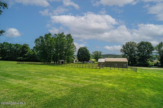 363 Goodman Rd, Fort Ann, NY 12827 - view of home's community with an outdoor structure and a view of countryside