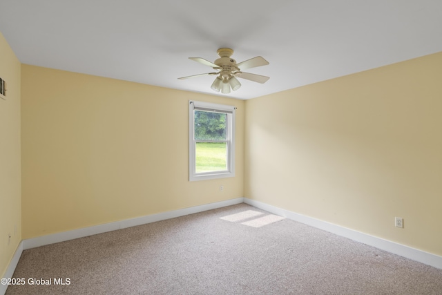 363 Goodman Rd, Fort Ann, NY 12827 - carpeted spare room featuring ceiling fan and baseboards