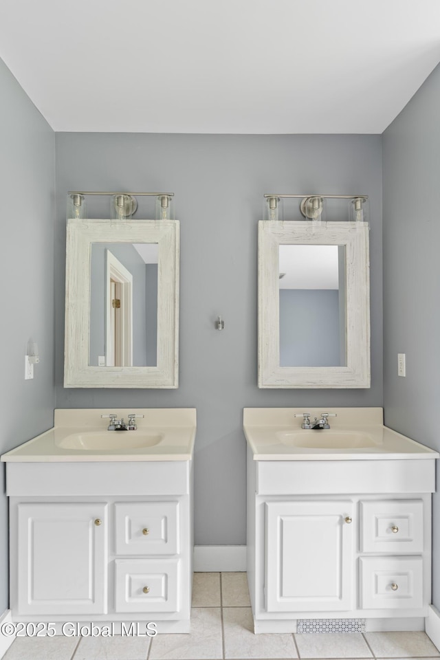 363 Goodman Rd, Fort Ann, NY 12827 - bathroom featuring vanity, tile patterned floors, and baseboards
