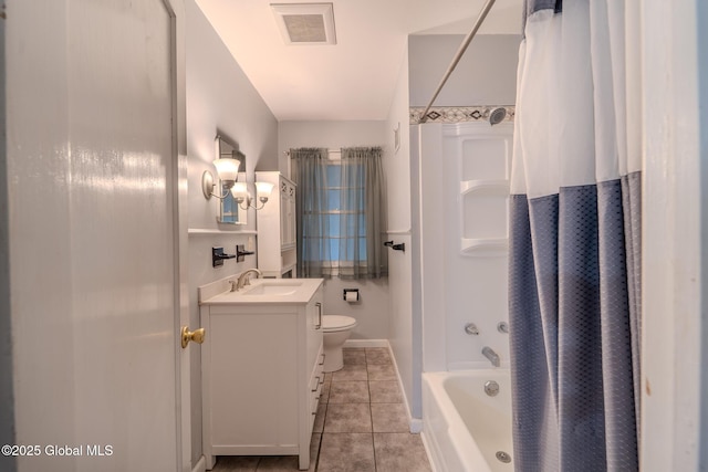 1298 Mcclellan St, Schenectady, NY 12309 - bathroom featuring vanity, tile patterned floors, and shower / bathtub combination with curtain