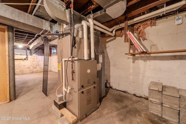 1298 Mcclellan St, Schenectady, NY 12309 - utility room with heating unit