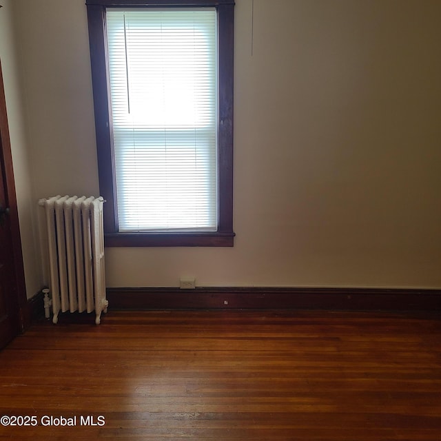 359 2nd Ave, Albany, NY 12209 - spare room featuring radiator heating unit and wood finished floors
