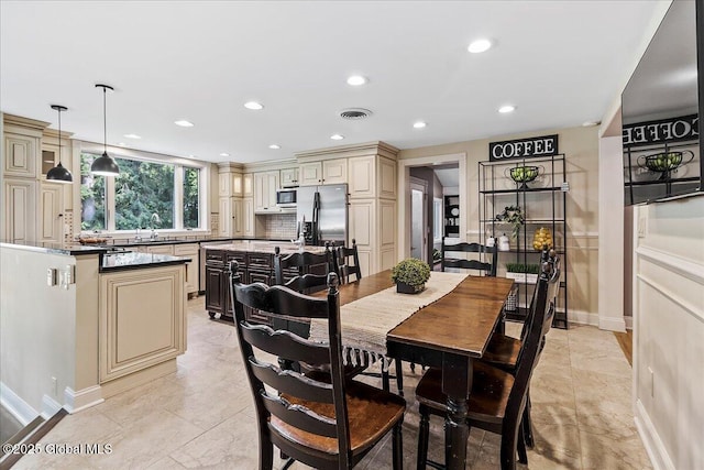 17 Cypress Pt, Clifton Park, NY 12065 - dining area featuring recessed lighting and light tile patterned floors