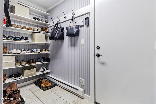 17 Cypress Pt, Clifton Park, NY 12065 - mudroom featuring a baseboard heating unit and tile patterned floors