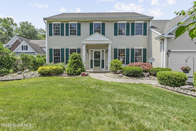 41 Jean Pl, Guilderland, NY 12303 - view of front of property with a front yard and a garage