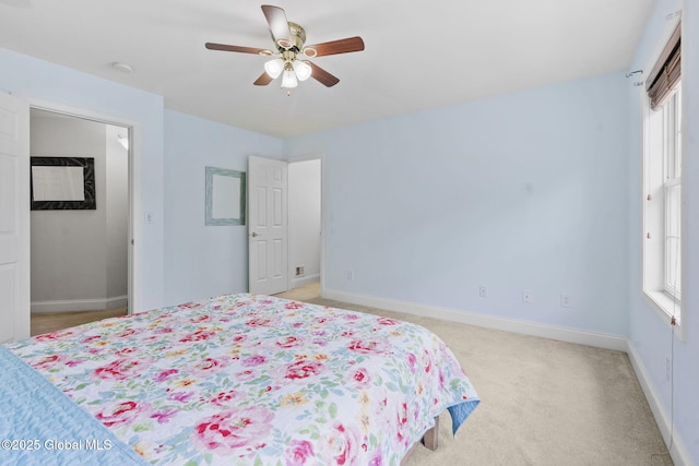 41 Jean Pl, Guilderland, NY 12303 - bedroom with multiple windows, light colored carpet, and ceiling fan